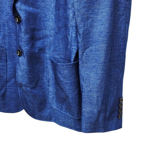 Grace Karin Mens Size Large Blue Blazer Jacket With Pockets & Lining New - Picture 4 of 9